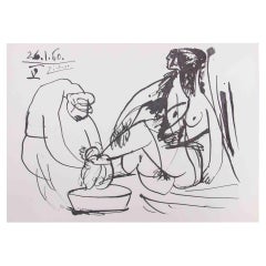 Figures - Lithographie d'après Pablo Picasso - 1960