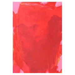 The Visible of the Invisible - Red Composition -Screenprint by I. Bressan - 1989