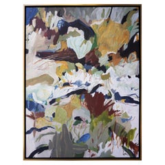 "Exuberance" Contemporary Acrylic Abstract Landscape, Framed