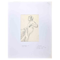Woman - Original Drawing by Saul Milliet - 20th century