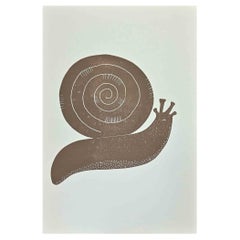 Snail - Original Lithograph by Jean Lurçat - Mid 20th Century