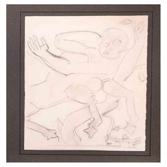 Drawing For Sculpture - Original Drawing by Raymond Veysset - Mid-20th Century