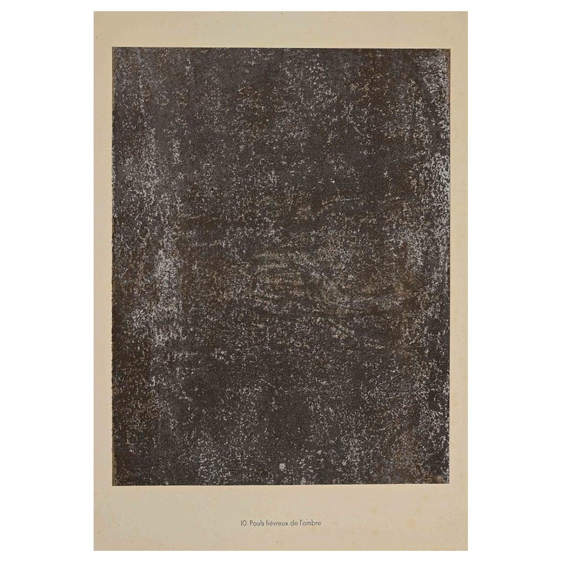 Pouls Fievreux de l'ombre  is an original lithograph on watermarked paper "Arc". Abstract composition by the French artist  Jean Dubuffet . From the album of "Anarchitecte " (1953-1959). In excellent conditions.

Referements: Cat. Silkeborg n° 491/