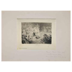 Mythological Composition - Original Etching by Fernand Cormon - 1902