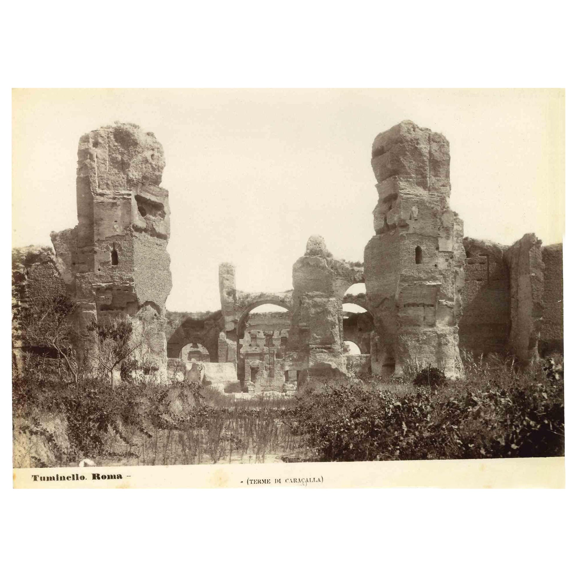 Baths of Caracalla is a vintage black and white photograph realized by an Ludovico Tuminello.

Good conditions except for some foxing.
