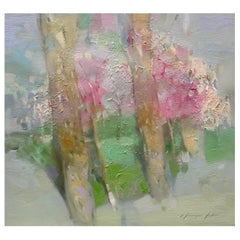 Blossom Trees, Original oil Painting, Ready to Hang