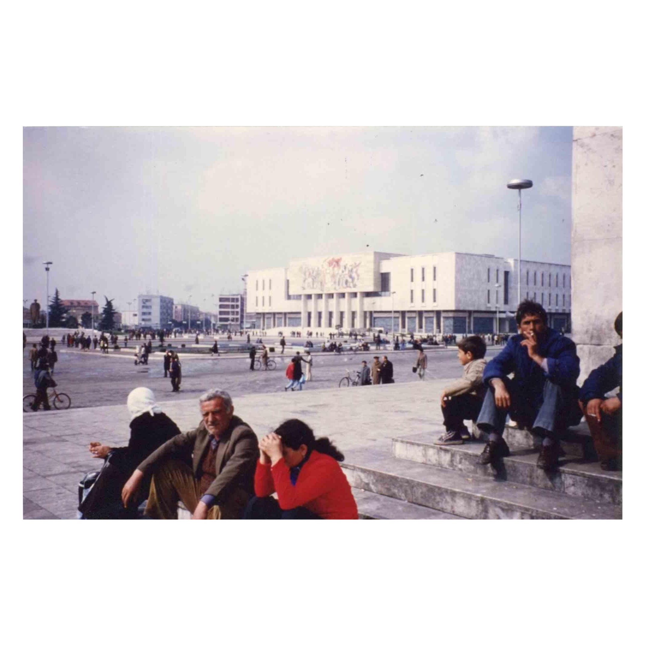 Unknown Landscape Photograph - Albania - Skanderbeg Square - Vintage Photograph - Late 1970s