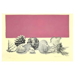 Nature morte -  Lithographie de Raffaello Piraino - 1970