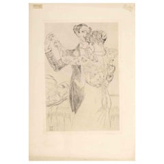 The Dance - Original Etching by Louis Jou - Early 20th Century