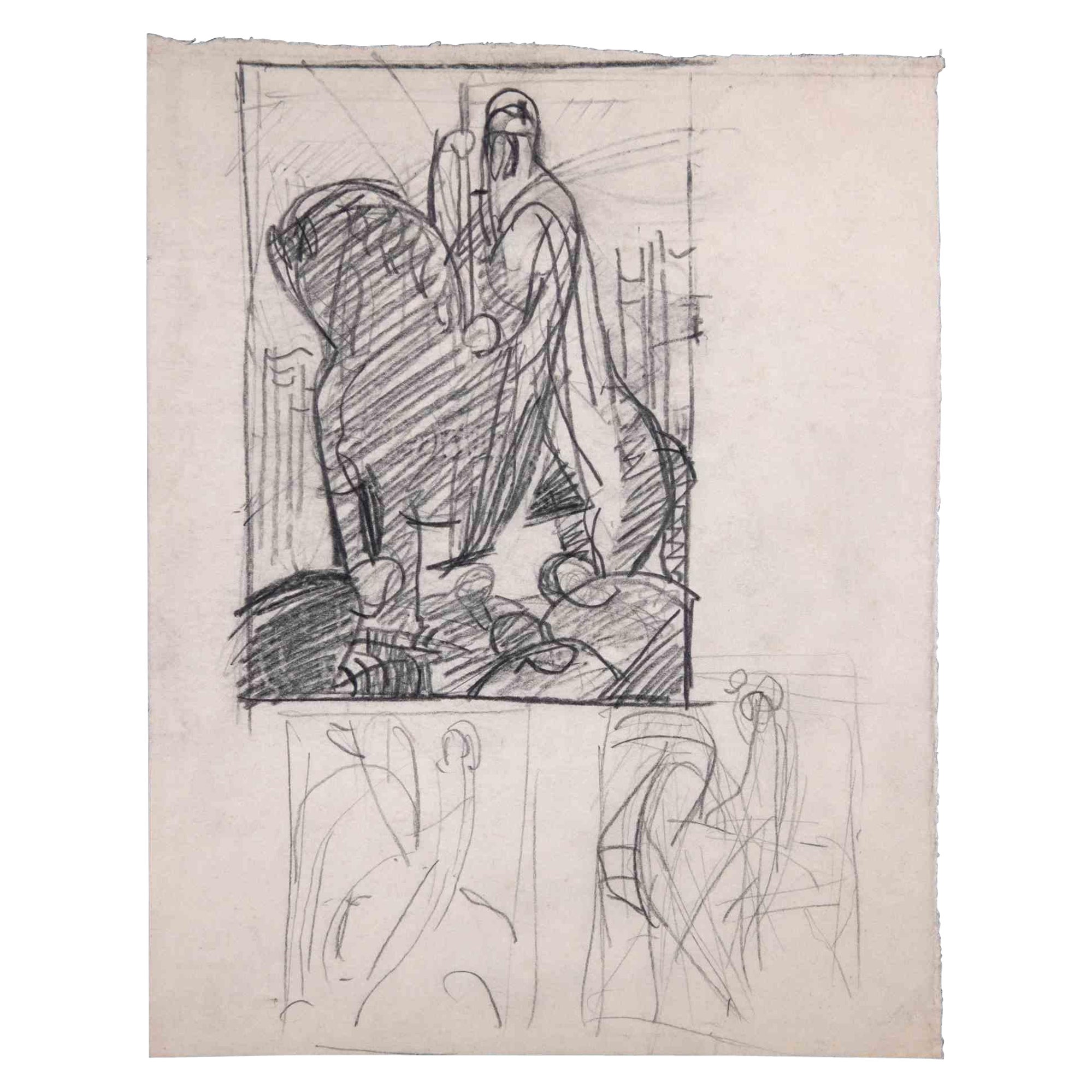 Sketches - Pencil Drawing - Mid 20th Century