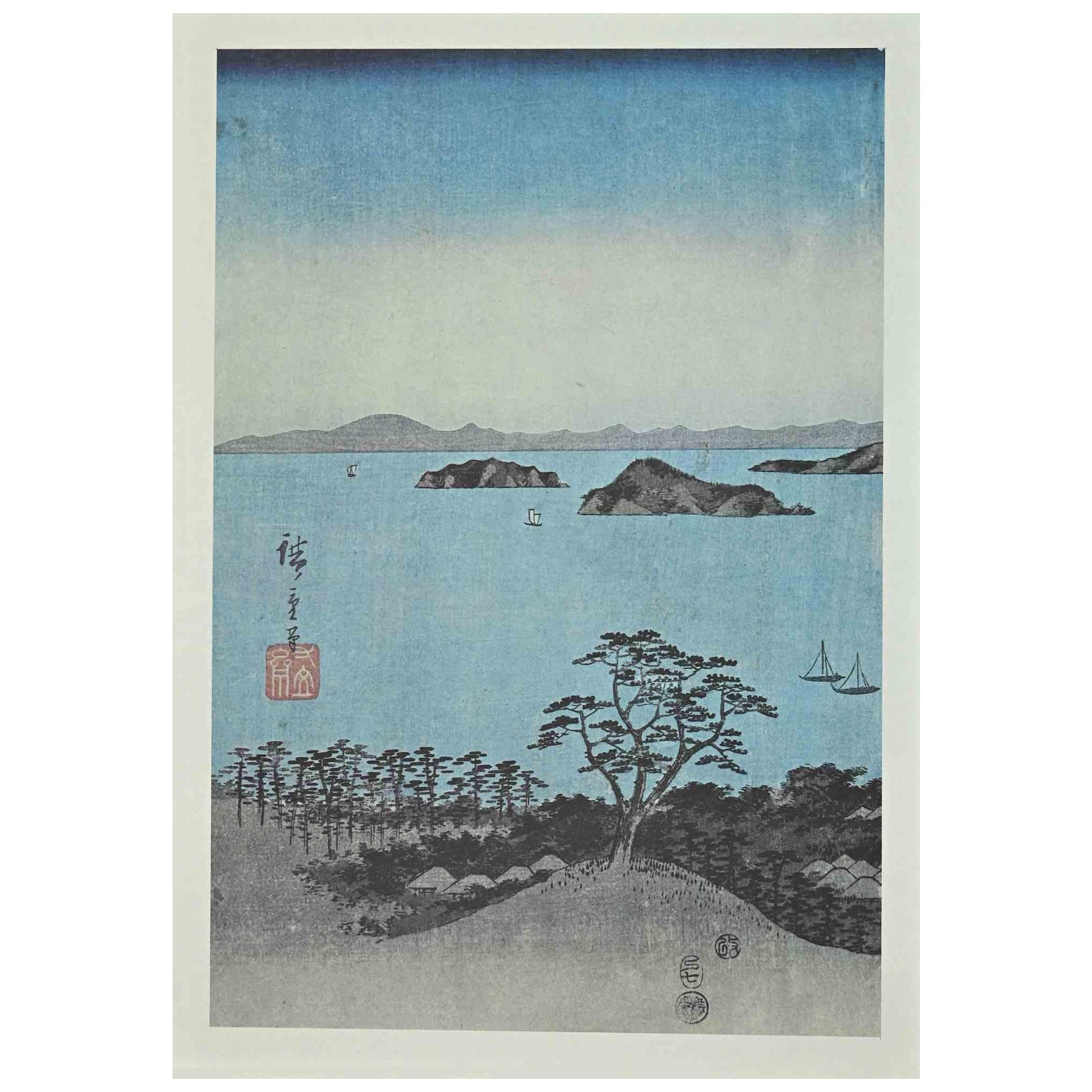 Utagawa Hiroshige Landscape Print - Snow Scene along Kiso Route 