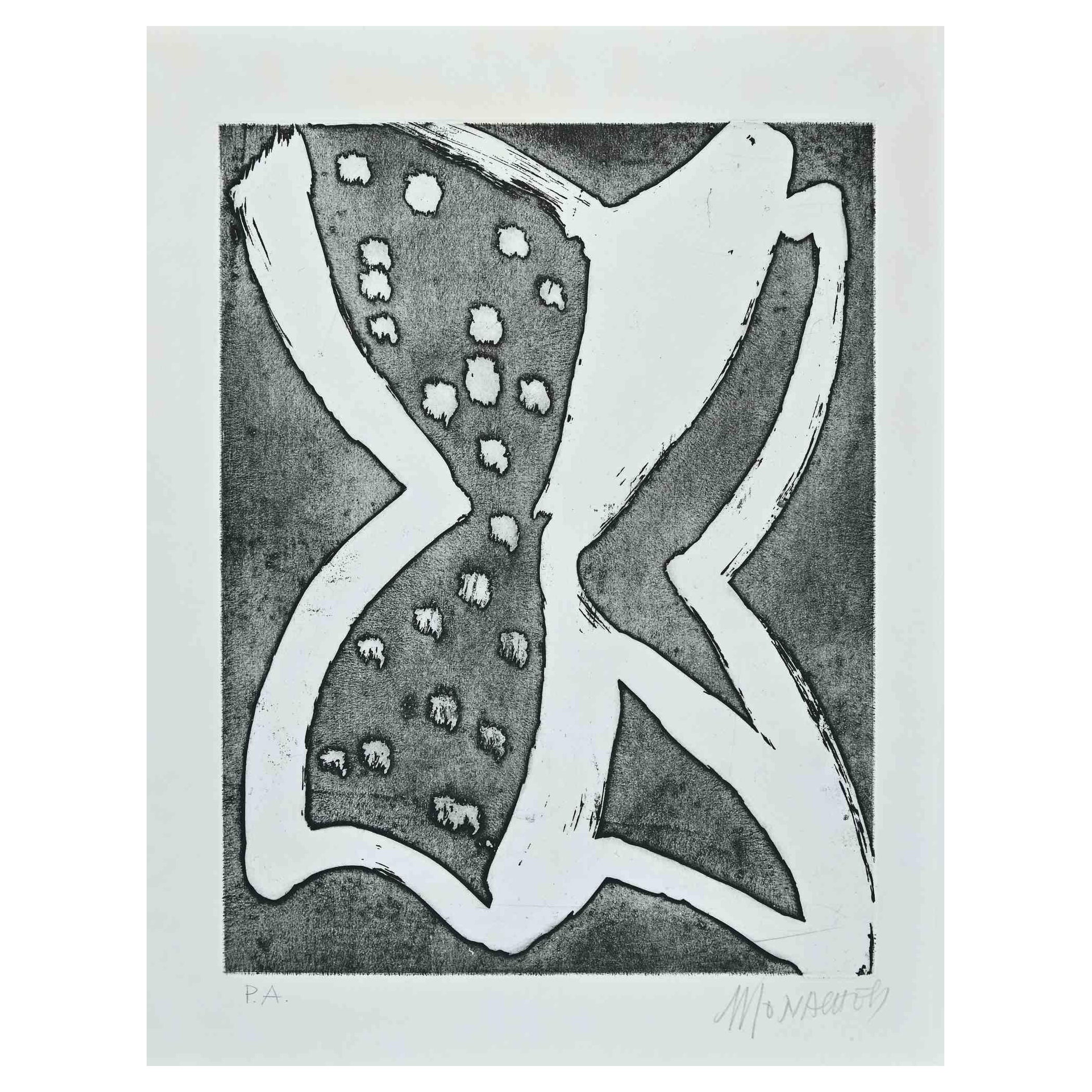 La Mariposa es una obra original de aguafuerte sobre papel realizada por Sante Monachesi.

Firmado a mano en la parte inferior derecha a lápiz. Prueba de artista.

se trata de una edición de pruebas de artista en la parte inferior izquierda.

Muy