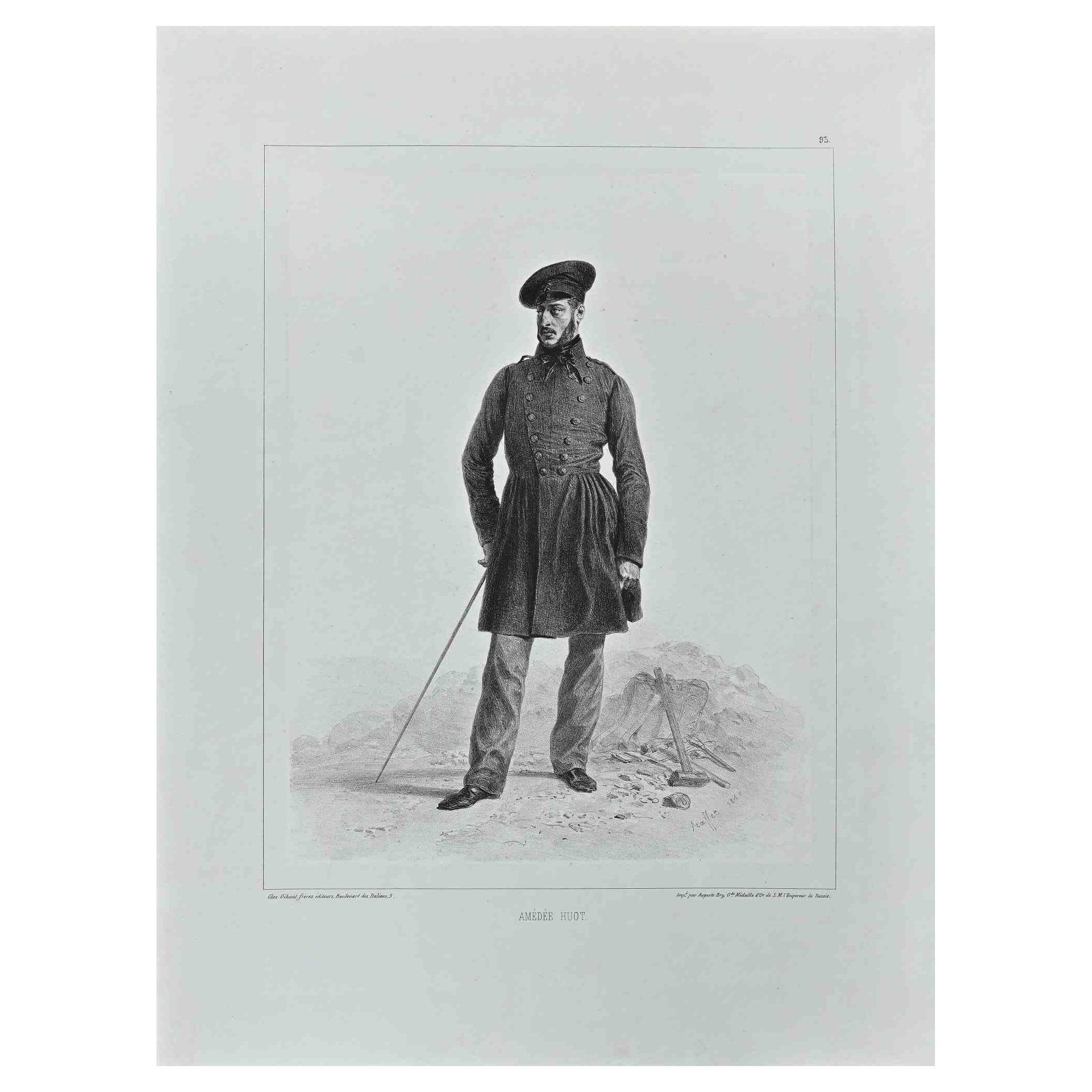Retrato de Amedéé Huot es una obra original realizada en 1848 por el artista francés  Denis Auguste Marie Raffet  (1804 – 1860)

Impresión litográfica. 

Firmado en la placa.

Muy buenas condiciones.

Denis Auguste Marie Raffet (1804 - 1860) fue un