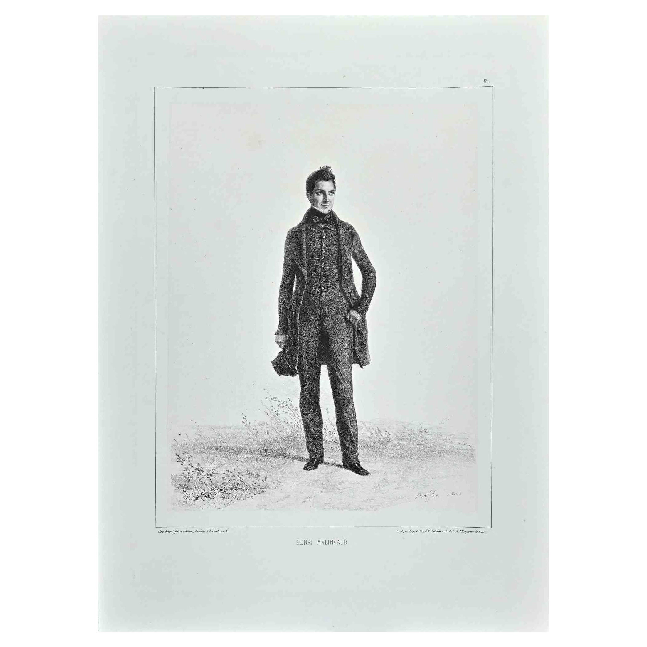 Das Porträt von Henri Malinvaud ist ein Originalkunstwerk, das 1848 von dem französischen Künstler  Denis Auguste Marie Raffet  (1804 - 1860)

Lithographischer Druck. 

Signiert auf der Platte.

Sehr guter Zustand.

Denis Auguste Marie Raffet (1804