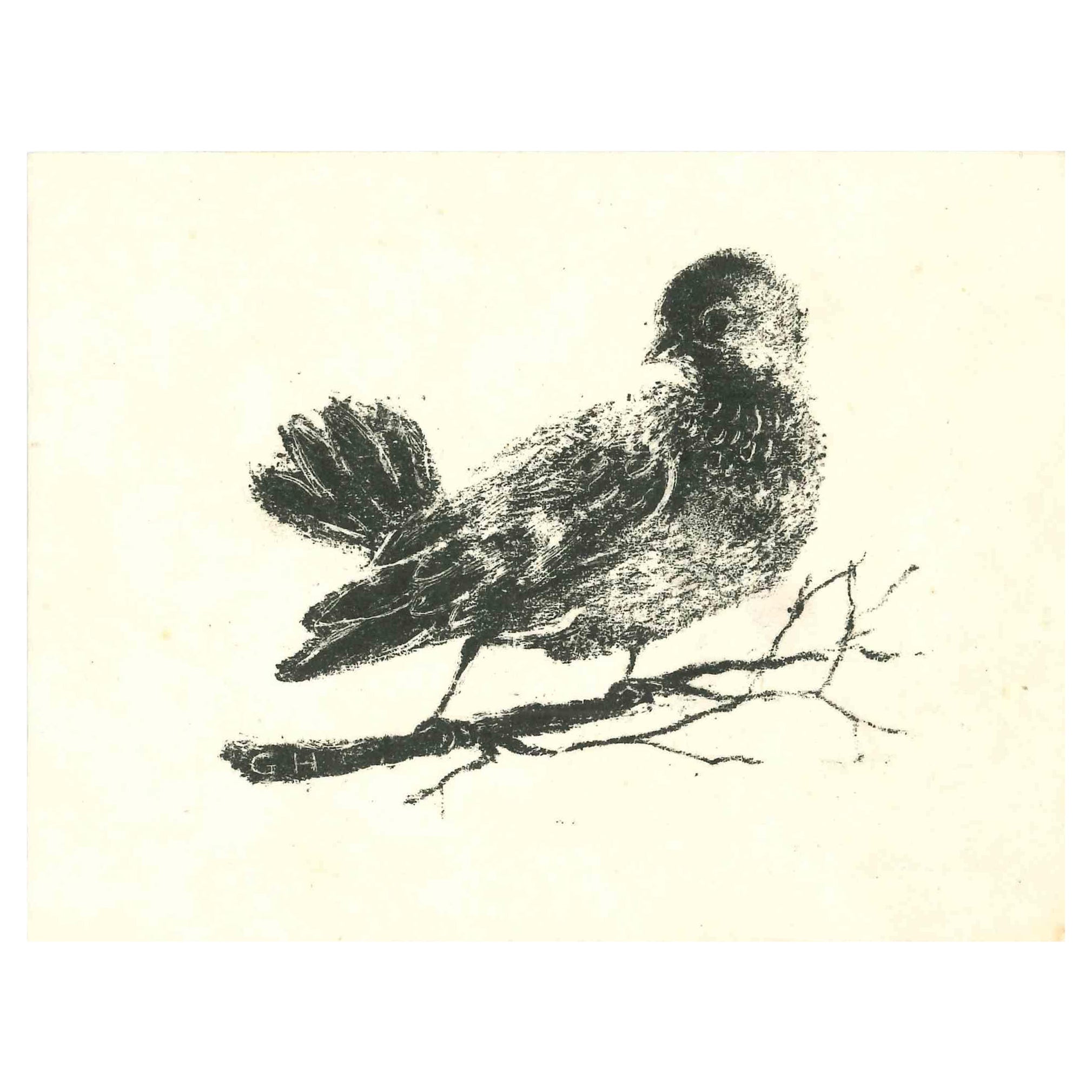 L'Oiseau est une lithographie originale sur papier couleur ivoire réalisée par Giselle Halff en 1950 ca.

Signé à la main au crayon au dos.

Bonnes conditions.

 
