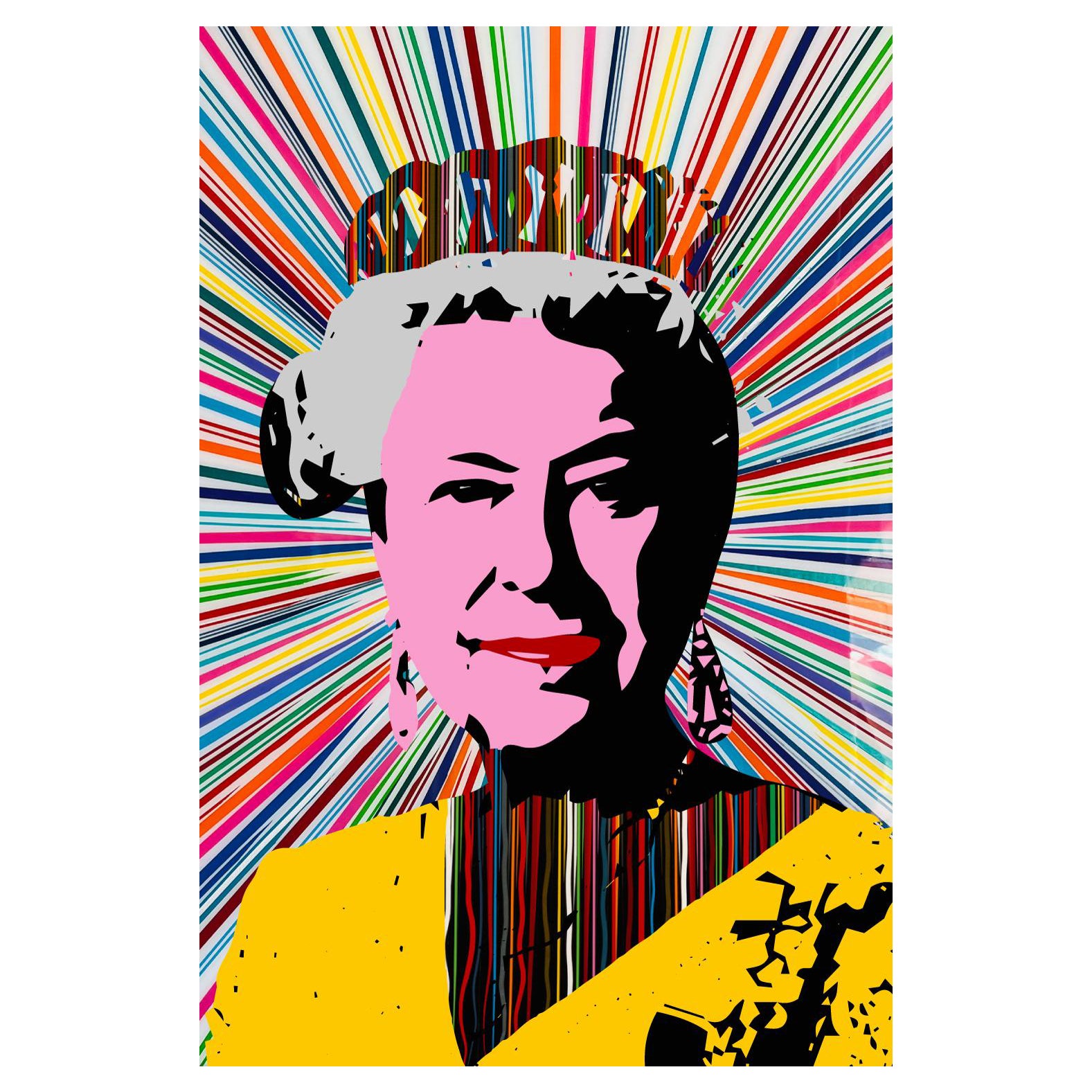 Abstract Print Mauro Oliveira - QUEEN OF QUEENS : A TRIBUTE TO ELIZABETH II (édition limitée de seulement 30 tirages)