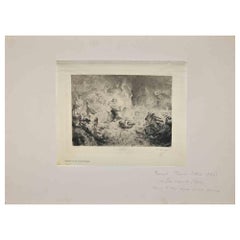 Mythological Composition - Etching by Fernand Cormon - 1902