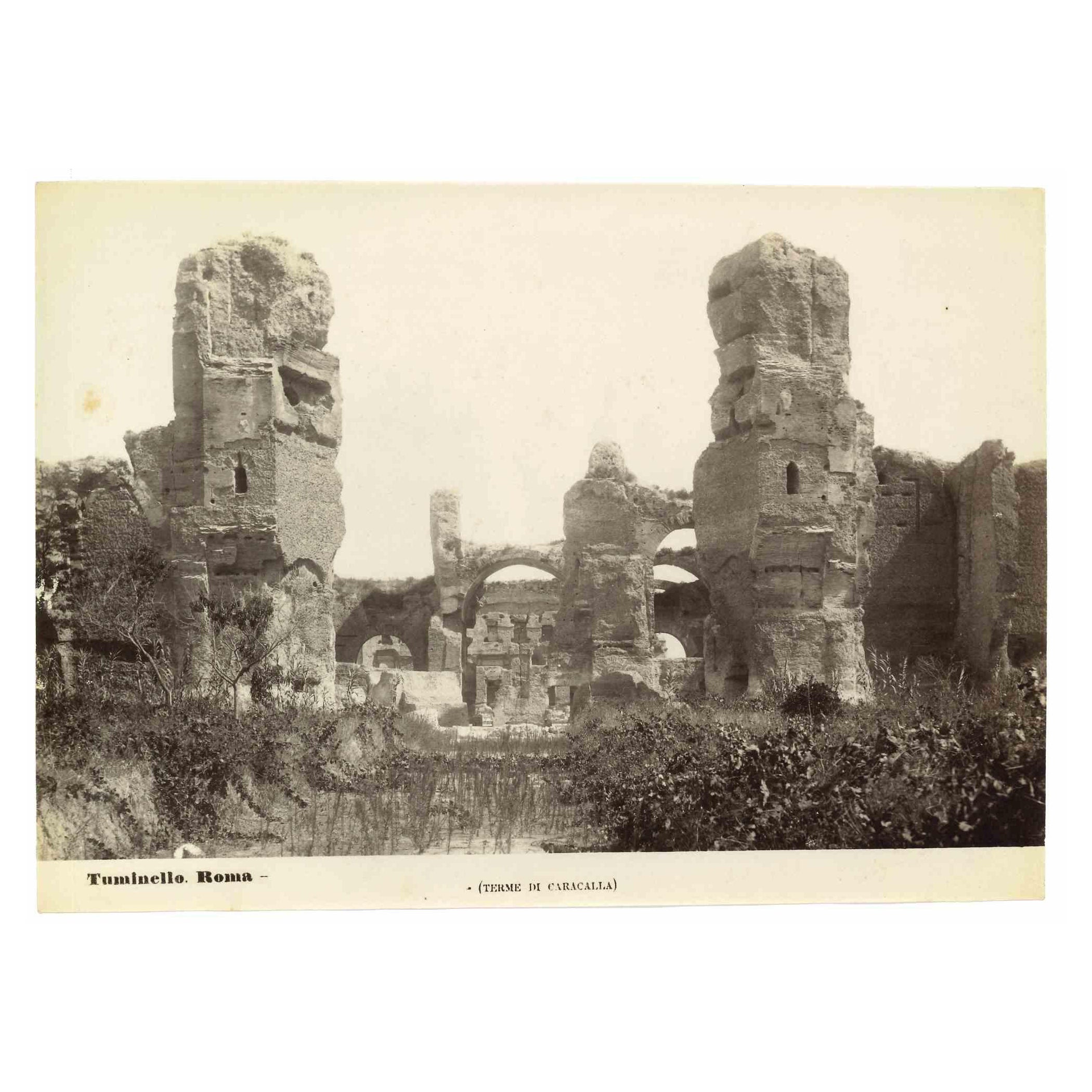 Baths of Caracalla is a vintage black and white photograph realized by the italian photographer Ludovico Tuminello in he early 20th Century,

Good conditions except for some foxing.

 