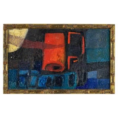 Abstract Composition - Original Acrylic oil painting by Danilo Bergamo -  1961