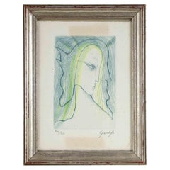 Vintage The Angel - Original Etching by Guelfo Bianchini - 1984
