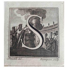 Antiquities of Herculaneum -  Letter S - Etching  - 18th Century