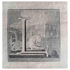 Antiquities of Herculaneum -  Letter L - Etching  - 18th Century