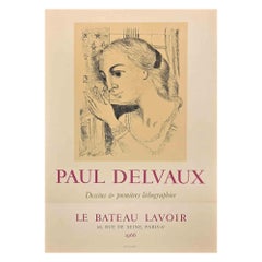 Le Bateau Lavoir - Vintage Poster after Paul Delvaux - 1966