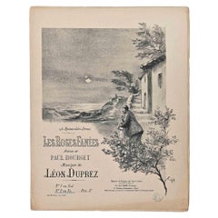 Les Roses Fanées  - Hojas Musicales de Leon Duprez - 1890