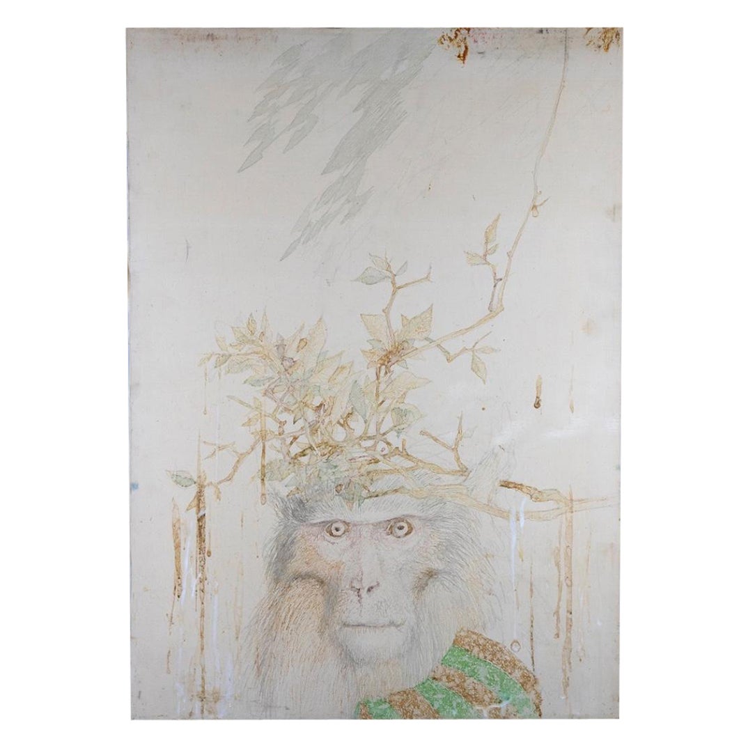 The Monkey is an original Contemporary artwork realized in  1989  by the italian Contemporary artist  Leo Guida  (1992 - 2017).

Original colored ink on canvas.

Total Dimensions: cm 70 x 50.

Mint conditions.

Leo Guida  (1992 - 2017). S ensitive