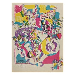 Composition - Lithographie de Jean-Pierre Jouffroy - 1963