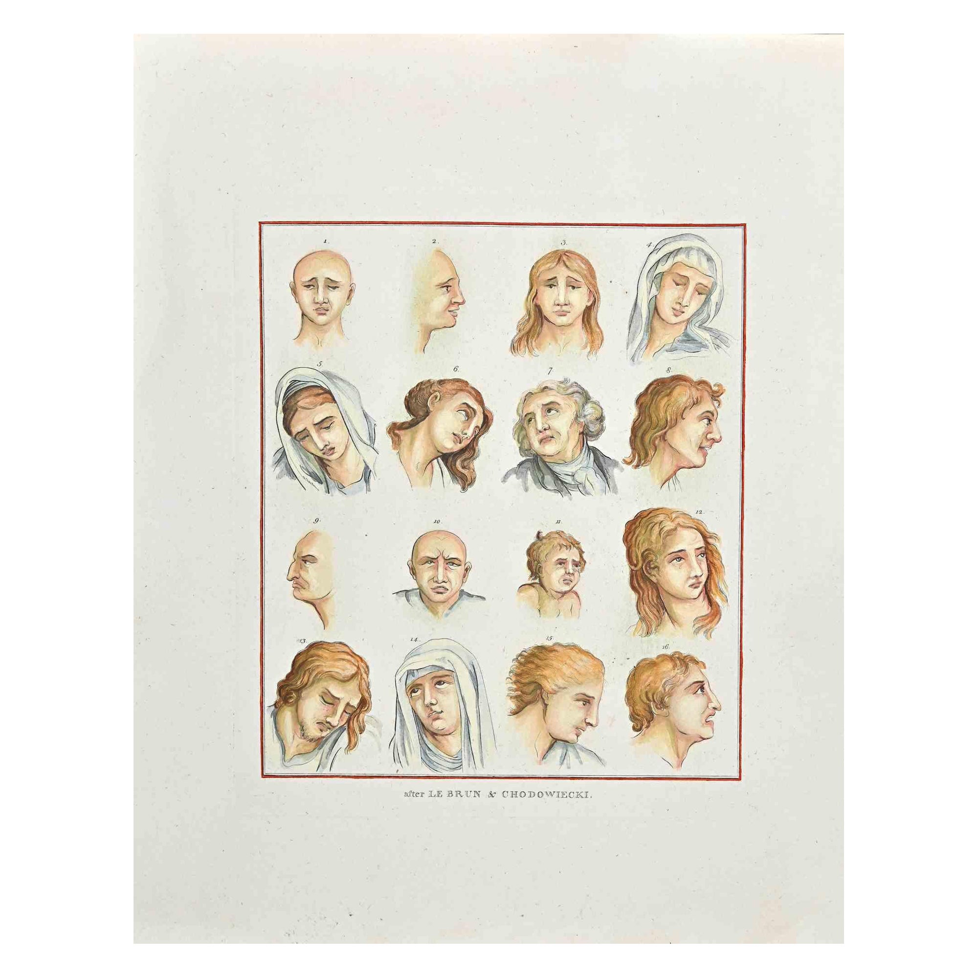 Porträts, Original-Radierung, 1810. The Physiognomy - The Noses ist eine Original-Radierung von Thomas Holloway für Johann Caspar Lavaters "Essays on Physiognomy, Designed to Promote the Knowledge and the Love of Mankind", London, Bensley, 1810.