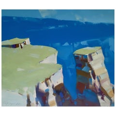 Canyon, Landscape Artwork Original oil Painting, Ready to Hang