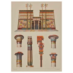 Decorative Motifs- Egyptian - Chromolithograph after A. Alessio 