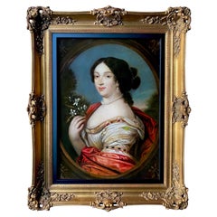 Portrait franais du XVIIe sicle d'Anne Ninon de L'Enclos - Courtepointe  