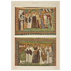 Byzantine Decorative Style- Chromolithograph after A. Alessio 