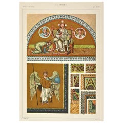 Byzantine Decorative Style- Chromolithograph after A. Alessio 