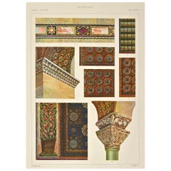 Antique Byzantine Decorative Style- Chromolithograph after A. Alessio 