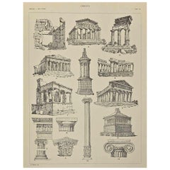 Style dcoratif grec - Chromolithographie d'aprs A. Alessio 