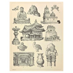 Decorative Motifs -Japanese, Chinese - Chromolithograph by Andrea Mestica 