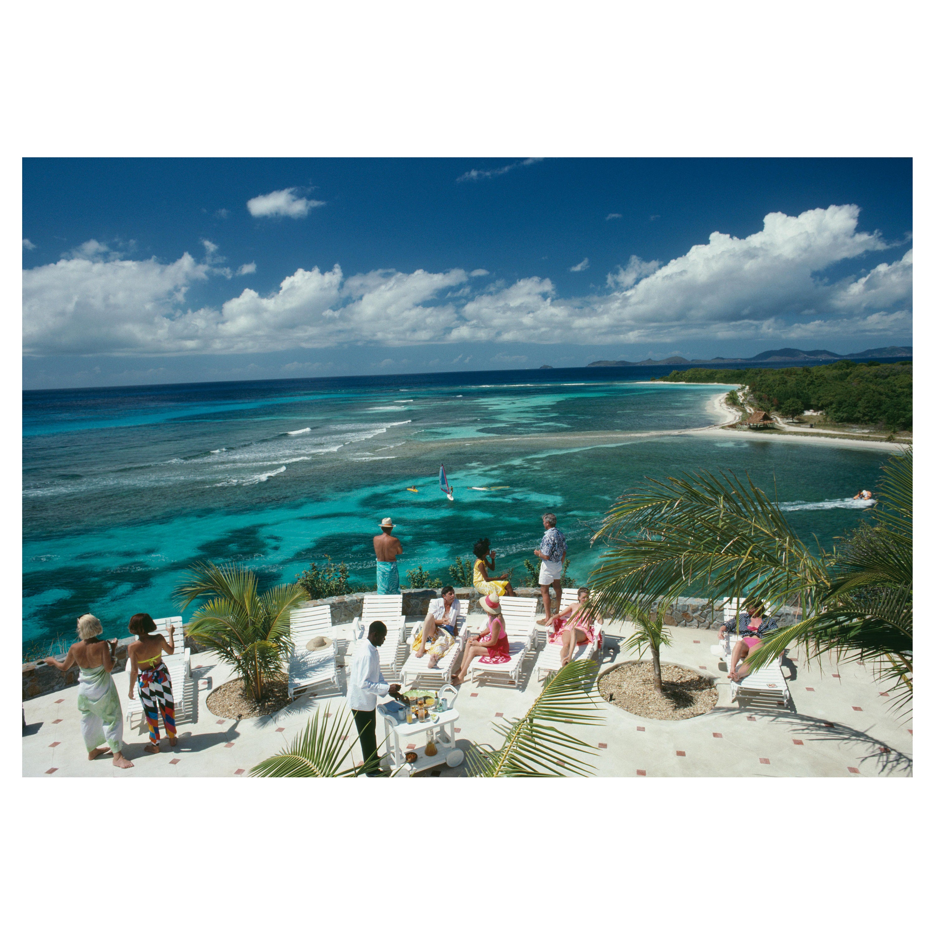 Slim Aarons Landscape Photograph – Tropisches Mustique, Nachlass-Ausgabe