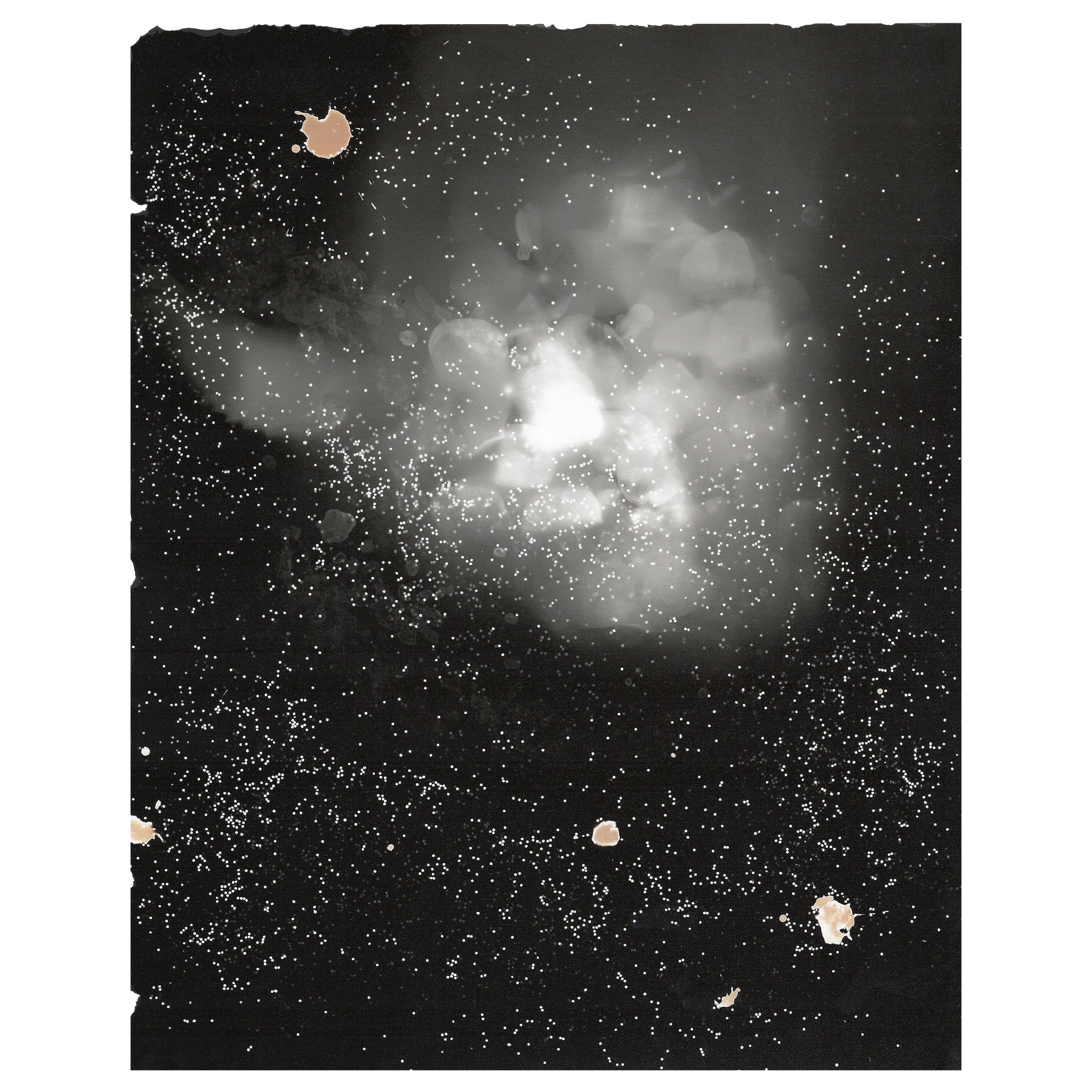 einzigartige abstrakte schwarz-weiße zeitgenössische Gelatinesilberfotografie von Lullaby