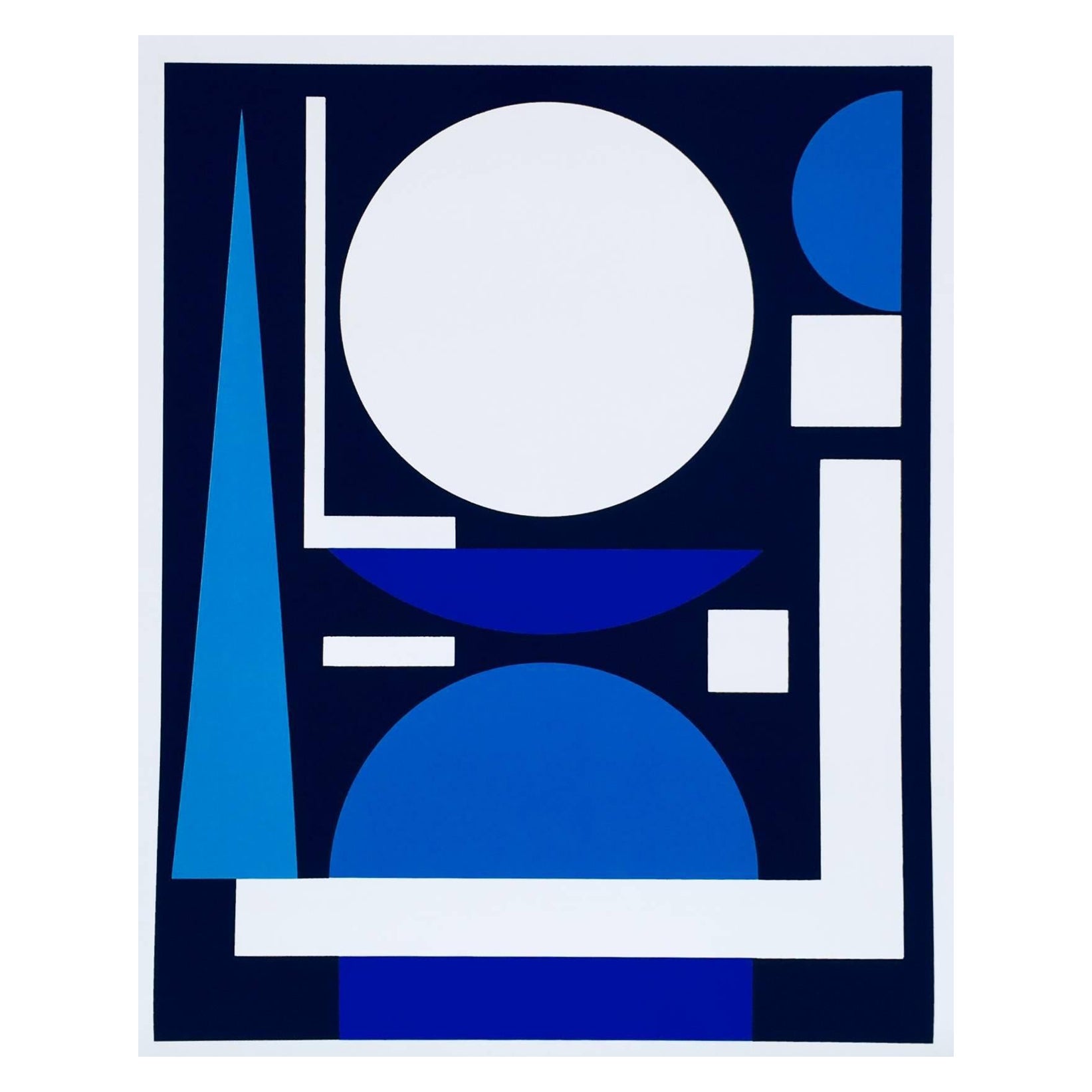 (after) Josef Albers Abstract Print - 1970s Josef Albers Auguste Herbin exhibition poster (Albers prints) 