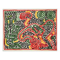 Keith Haring Galería Tony Shafrazi 1984 (anuncio)