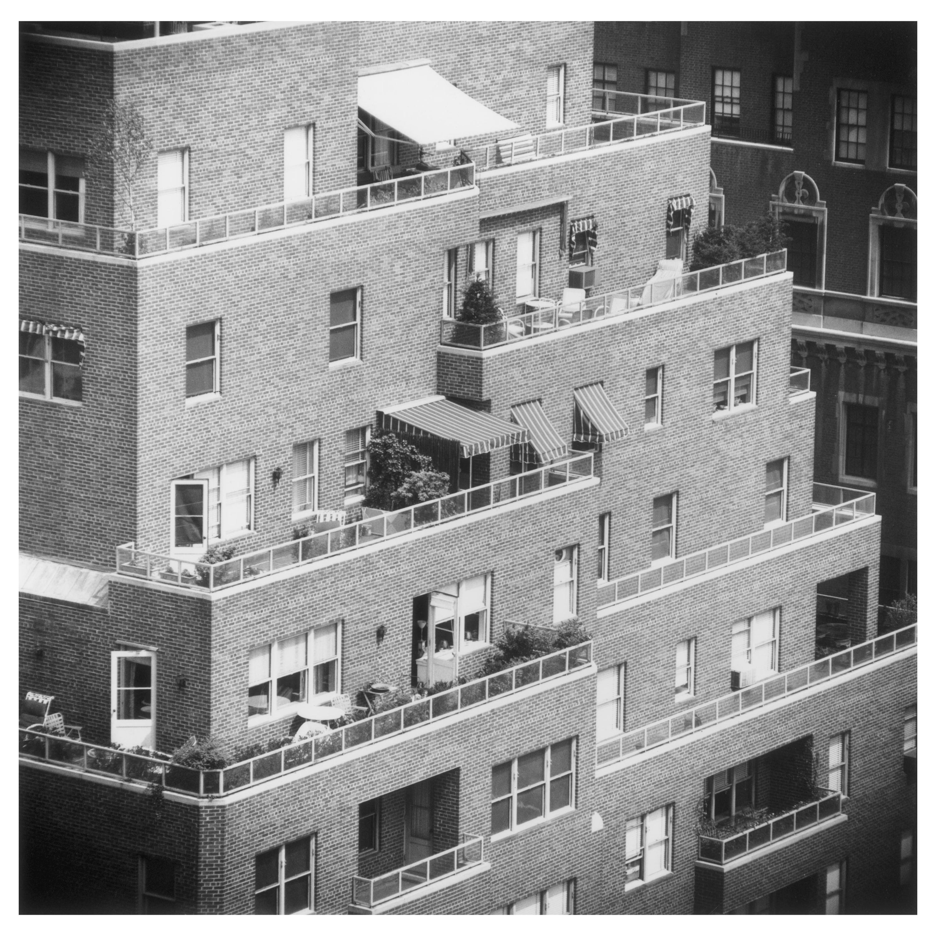 Slim Aarons Black and White Photograph - NY Apartments