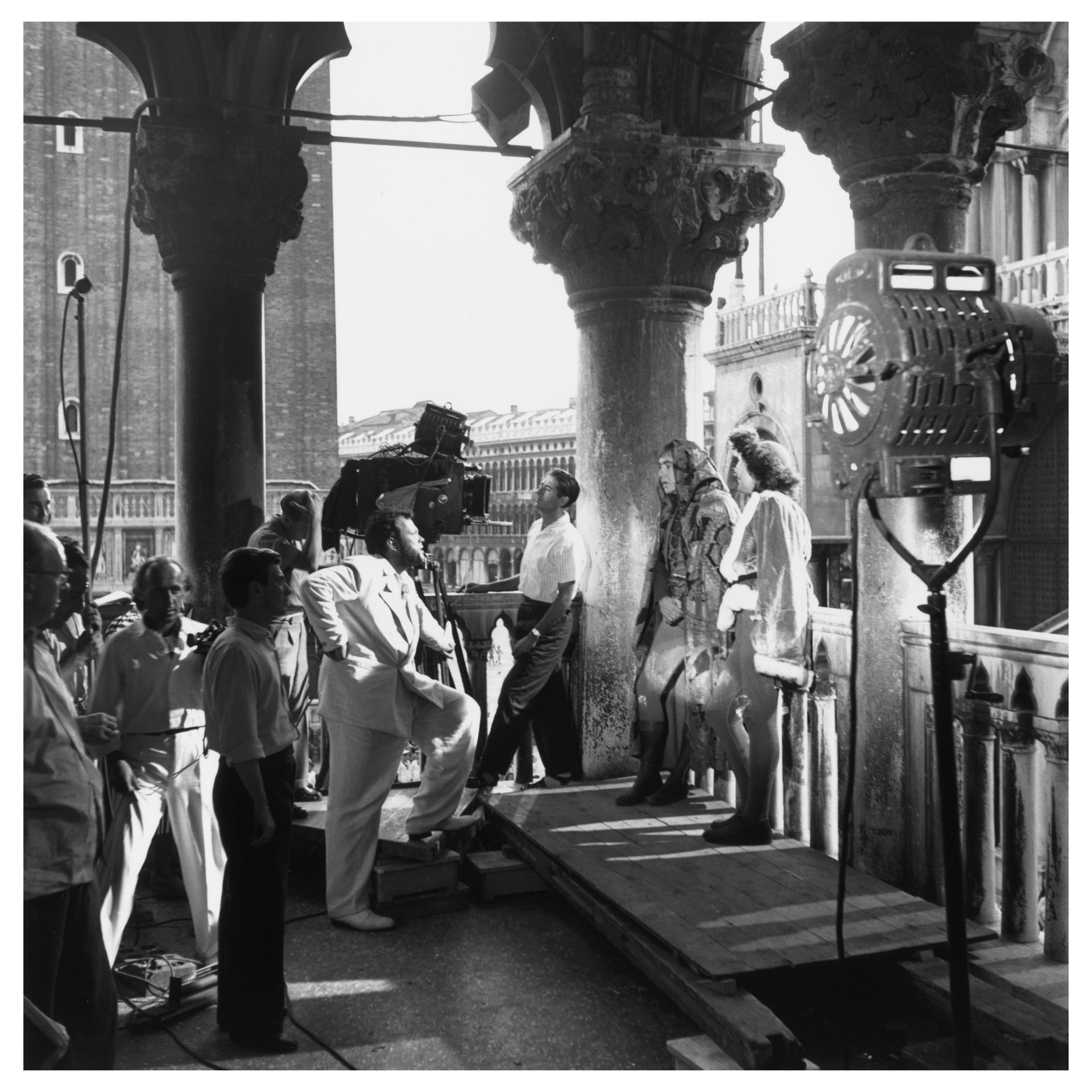 Slim Aarons Black and White Photograph - Venetian Play