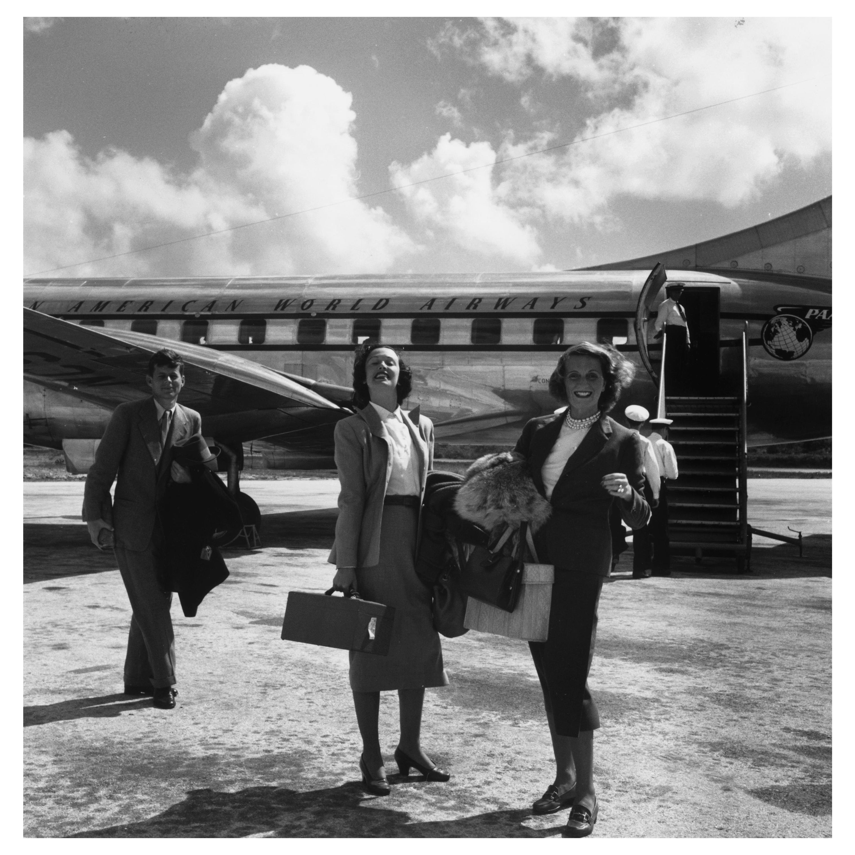 Slim Aarons Black and White Photograph - Kennedy And Friends