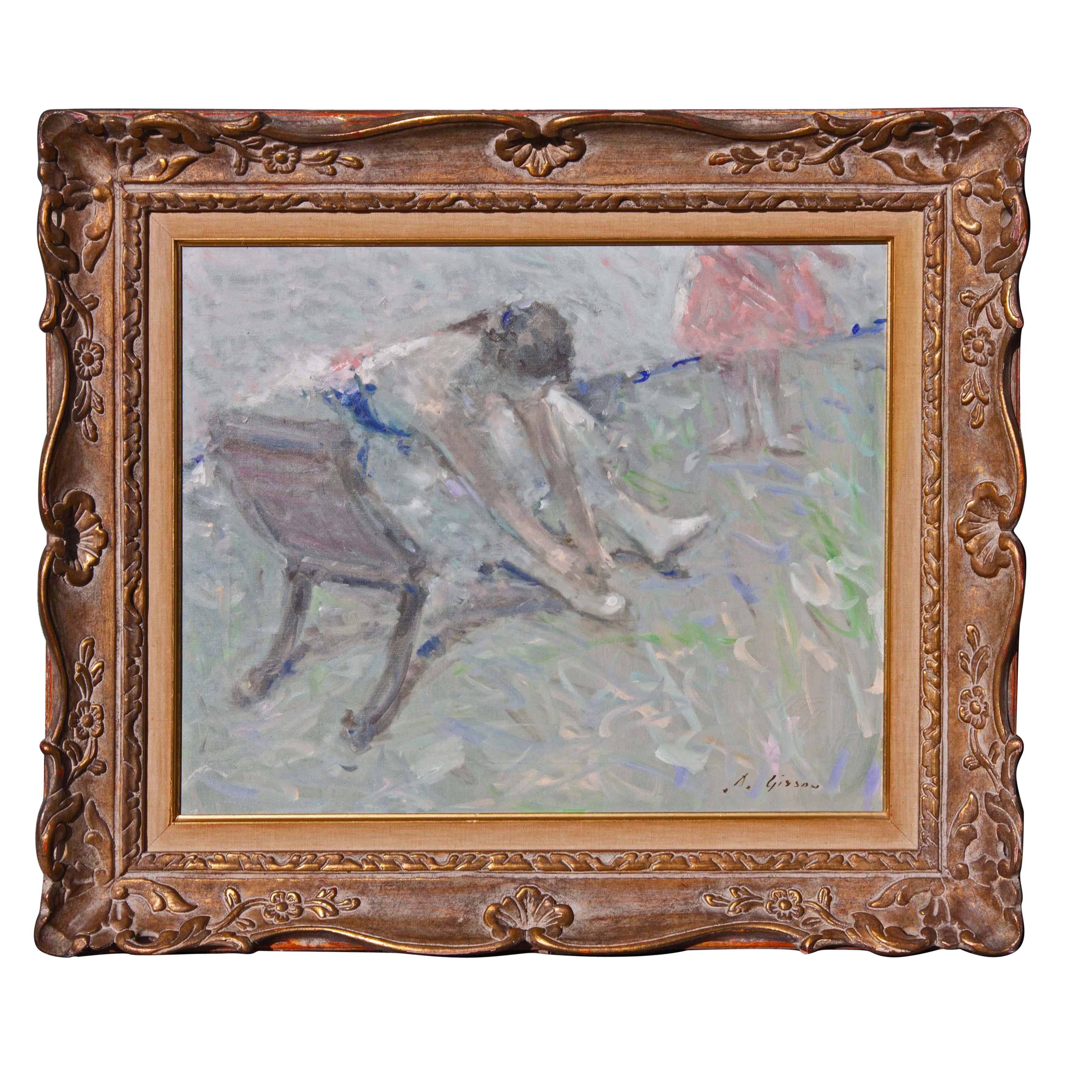 Impressionist Painting "Ballerina" by Andre Gisson