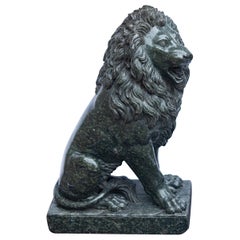 Large Italian Grand Tour Granite "Medici" Lion 19th Century