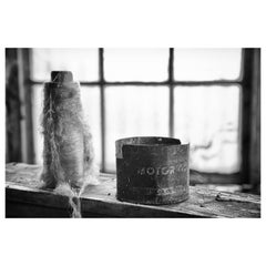 "Collection #3", black and white, abandoned, silk mill, industrial, photograph