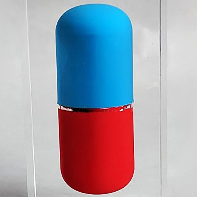 Blue Pill - Pop Art Mixed Media Art by Helder Batista